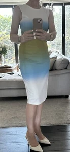 T-Shirt Jonathan Saunders Wave Jersey Kleid UK12 US8 - Bild 1 von 6