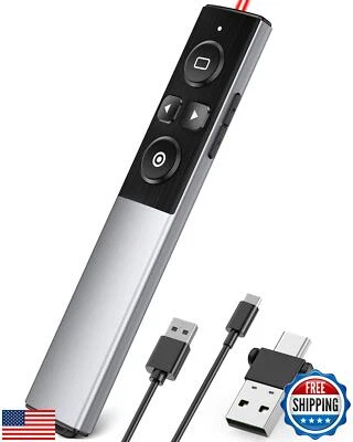 Wireless Presentation Clicker, 2-in-1 USB Type C Clicker for Powerpoint Prese - Image 1 of 4