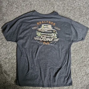 Realtree FORD Built Ford Tough Heathered Gray Size 2XL Automotive Short Sleeve - Picture 1 of 9