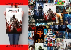 Laminated Video Computer Games Posters Prints Retro Series Wall Art A1 A2 - Picture 1 of 101