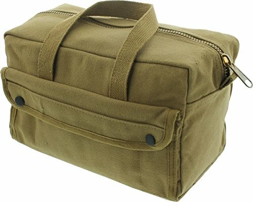 Coyote Brown Heavyweight Canvas Mechanics Standard Tool Bag 11" x 7" x 6"