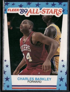 Charles Barkley 1989-90 Fleer Stickers #4 Philadelphia 76ers - Picture 1 of 2
