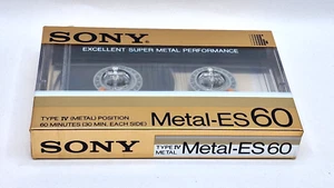 SONY METAL-ES 60 Blank Audio Cassette Tape (Sealed) NOS! New - Picture 1 of 5