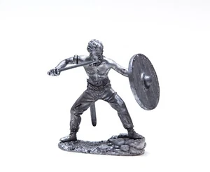 Celtas de estaño 54 mm. Miniatura histórica de peltre escala 1:32 Celtic Warrior - Imagen 1 de 5