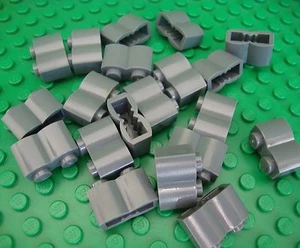 Lego 2x1 Dk Gris Ladrillos Redondeados QTY20 Ciudad Western Castle Kingdoms Star Wars - Imagen 1 de 1