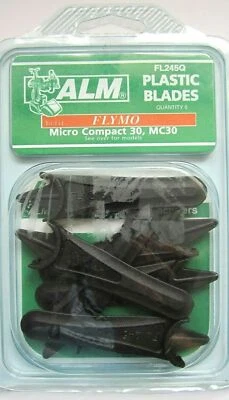 6 x ALM/Efco FL245Q Plastic Blades to fit Flymo Micro Compact MC30 and 30 - Image 1 of 2