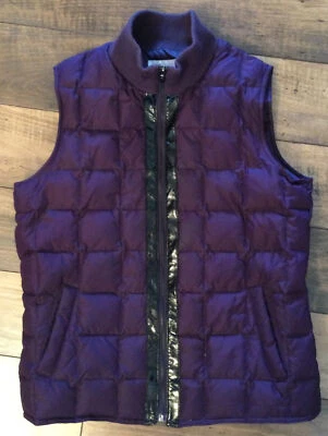 Женский пуховик Charter Club на молнии темно-фиолетовый/черный отделка/средний размер - Изображение 1 из 4