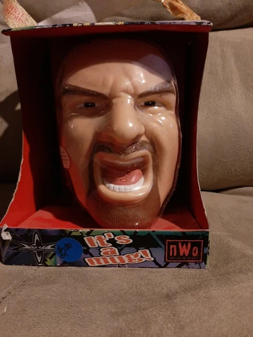 Goldberg WCW Head Slammers Coffee Mug Vintage New In Box Cover