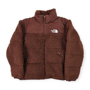 The North Face Nuptse High Pile Sherpa Down Puffer Jacket Braun Herren XL - Bild 1 von 9