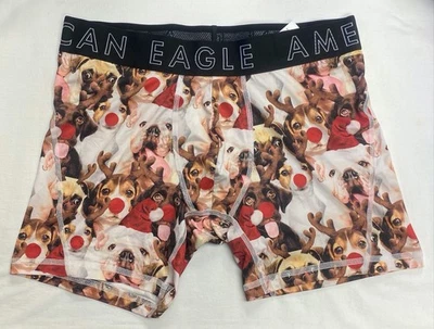 Трусы-боксеры мужские AEO Reindeer Puppy 6 дюймов гибкие -- M - Изображение 1 из 4