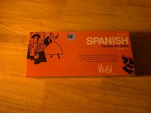 VIS-ED Spanish Vocabulary Cards Set with Spanish Grammar and Verbs Cards NIB  - Picture 1 of 6