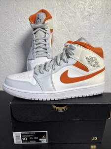 Air Jordan 1 Mid "Starfish Pure Platinum" (2020) UK9 US10 EU44 CW7591 100 - Foto 1 di 20