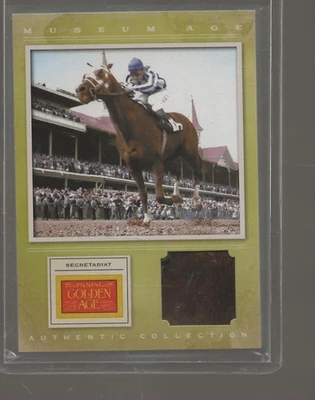 2012 Panini Golden Age Secretariat Saddle Relic #20 Original Swatch Authentic - Image 1 of 2