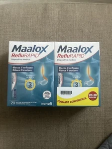 Maalox Reflurapid, Reflux, 20 + 20 Beutel Einzeldosis, laktose- und glutenfrei - Bild 1 von 3