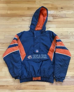 Vintage Chicago Bears Starter Pullover Giacca Cappotto Uomo Taglia L - Foto 1 di 7
