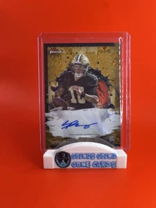 2024 Topps Finest Spencer Rattler RC Gold Refractor AUTO /50 Saints  - Picture 1 of 3