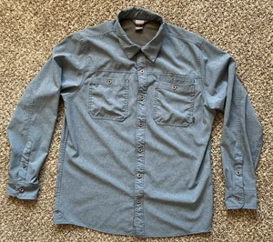 Outdoor Research Wayward II Shirt Men's Large Blue Long Sleeve Button Up Hiking - Picture 1 of 11