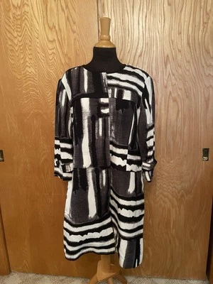 Per SE Carlisle Women's Blazer Jacket Black Brown 14 Cot/Poly - Image 1 of 4