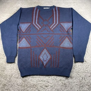 Vintage CI Sport Pullover Herren Large Tall Merinowollmischung Rundhals Strick Opa - Bild 1 von 7