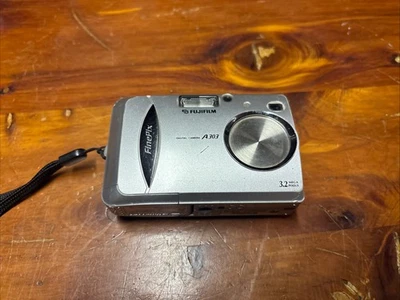 Fujifilm FinePix A Series A303 3.2MP Digital Camera - Silver, Untested - Image 1 of 4