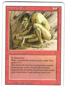 MTG Sedge Troll Revised 3ED Reserved List Rare Vintage Creature Unplayed NM/LP - Picture 1 of 2