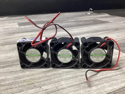 LOT OF 3 EverCool 4020 EC4020M12S 12V Cooling Fan #109N66 - Image 1 of 3