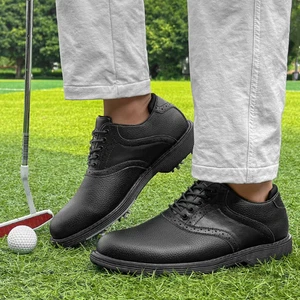 Professional Golf Shoes Comfortable Male Golfers Anti Slip Golfing Sneakers  - Picture 1 of 28