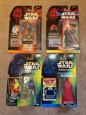 Star Wars Figures..Ep.1 & Power of The Force. Darth Maul, Boba Fett, Royal Guard - Image 1 of 4