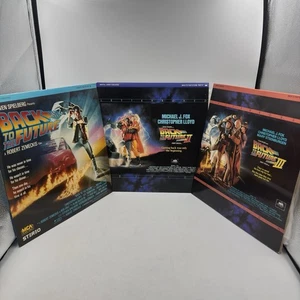 Back to the Future Trilogy Laserdisc Part I, II & III 1 2 3 LD Widescreen - Picture 1 of 23