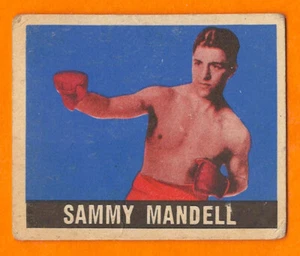 1948 Leaf Boxing Card #24 - SAMMY MANDELL - Gray Back - Strong Colors! - Picture 1 of 3