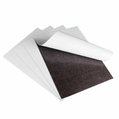 A4 297x210mm Flexible Magnetic Sheeting Sheets Self-Adhesive 0.5/1/1.5/2mm Thick