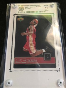 2003-04 Upper Deck Magazine LeBron James RC #UD1 - All Star Grading Gem Mint 10