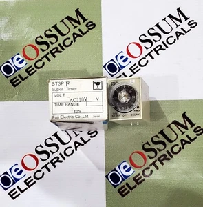 FUJI ST3P-F 60S CAPACITY ELECTRONIC TIMER VOLTAGE 110VAC FREE FAST SHIPPING - Picture 1 of 4