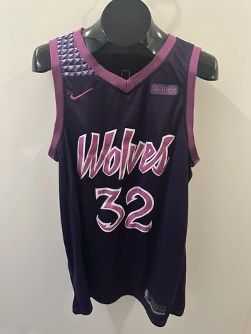 Prince Purple City Edition Nike Swingman Karl-Anthony Towns Timberwolves Jersey Cover