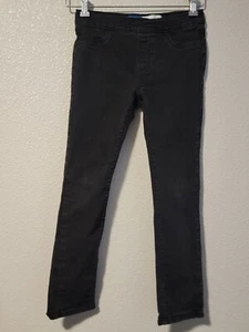 Old Navy Girls Pull On Jeans Size L 10-12 Skinny Denim Color Black - Picture 1 of 13