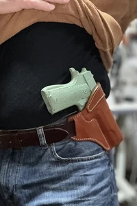 Colt 1911 Cross Draw Leather Holster Kimber (READ LEAD TIME) - Picture 1 of 17