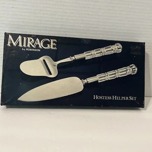 Mirage By Robinson Acero Inoxidable Robo Azafata Ayudante Queso Astilla y Pastel Separador - Imagen 1 de 4