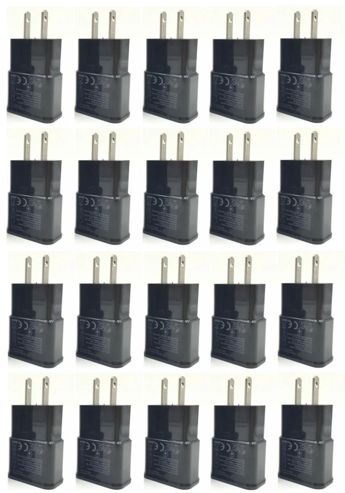 20Pack 2A Wall Travel Charging Charger For Samsung Galaxy s7 S8 S9+ Note 8 9 BLK - Image 1 of 1