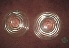 2 pcs.  Used 4 7/16" Clear Signal Lamp Stop Light  Fresnel by Conza