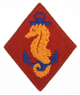 WWII USMC Marine Ship Detachments Shoulder Sleeve Insignia - Image 1 of 2