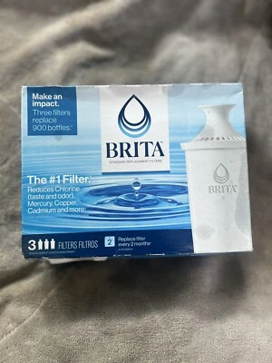 NEW Brita Water Filter Pitcher Advanced Replacement Filters 3 Count Pack - Image 1 of 4