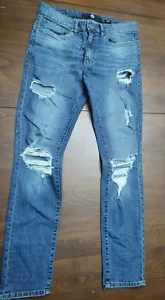 Jordan Craig Legacy Edition Sean Distressed Mens Blue Jeans Size 30x32 - Picture 1 of 10