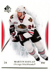 2007-08 SP Authentic Martin Havlat Card #57 Chicago Blackhawks