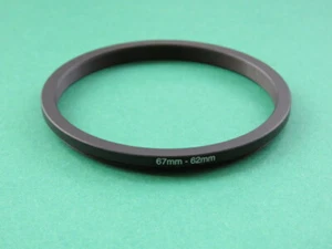 67mm-62mm 67-62 Stepping Step Down Male-Female Filter Ring Adapter 67mm-62mm - Picture 1 of 2