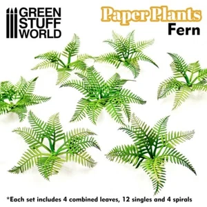 Papierpflanzen - Farn - Landschaftsbau Modellbau Bases Gelande - Bild 1 von 3
