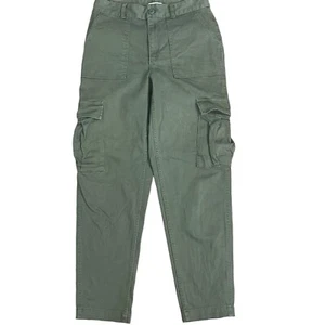 Aritzia TNA Olive Green Cargo Pants 8 Army Utility Straight Leg Streetwear - Picture 1 of 11
