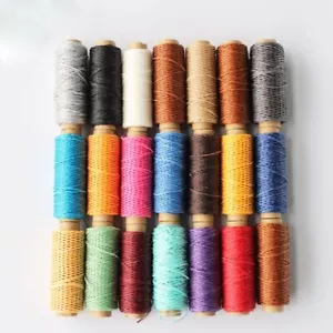 1mm 150D Handicraft Hand Stitching DIY Leather Waxed Thread Sewing Line Cord - Picture 1 of 29