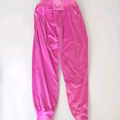 Victoria's Secret On Point Supersoft Cozy Velour Track Joggers Pink XS - Image 1 of 2