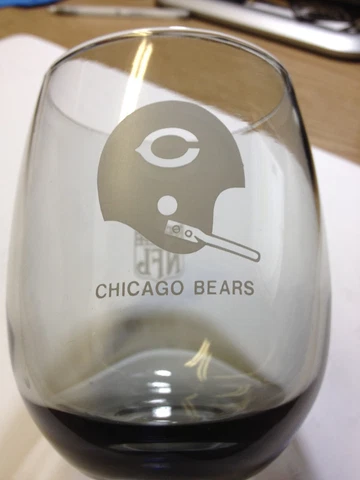 Set of 6 Licensed NFL Chicago Bears 16 oz. Tall Glasses Cover