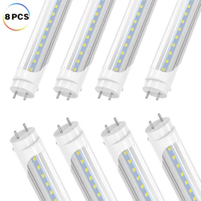 8 Pack T8 2FT 10W LED Tube Light Bulbs G13 F17T8 2' LED Shop Lights 6000K Clear - Image 1 of 4